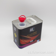 Chemická kovová plechovka s uzávěrem hubice